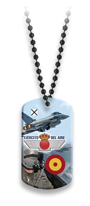 Placa Ejercito del Aire con Cadena