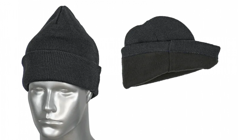 Σκουφος, Χειμερινός, Wool Acrylic · Negro