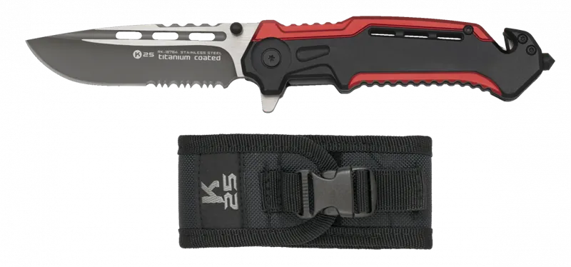 Σουγιάς Folding Knife. Sheath. · Red black