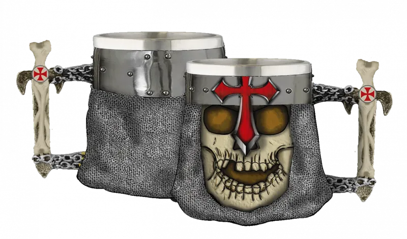 Ποτηρι Διακοσμητικο TOLE10 Mug. Templar Cross Skull, 39418