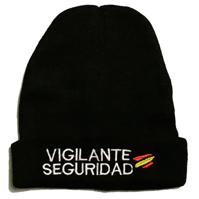 Vigilante Seguridad Bandera España Bordado Lujo