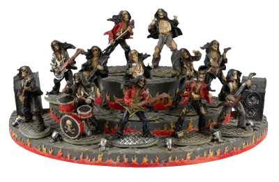 Φιγουρα TOLE10 Set 12 Resin Rock Skulls+Display, 39706 (06244)