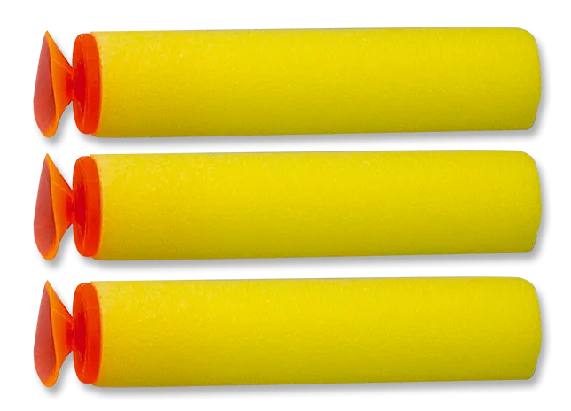 Ανταλακτικα Σφουγγαρακια TOLE10 Set 3 Foam Bullets, 49011