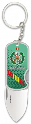 Llavero Legión Española Navaja 3D y Clip - Albainox