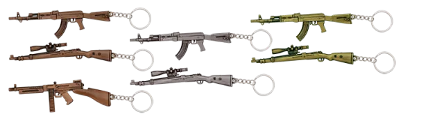 Μπρελοκ Assorted Colours Weapons Key-Rings, 16244