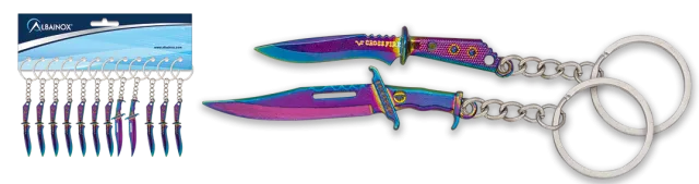 Μπρελοκ Rainbow Assorted Knife Key-Rings, 16245