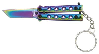 Σουγιας, BT, Key-Ring Balisong. Colourful. 4 cm, 02246