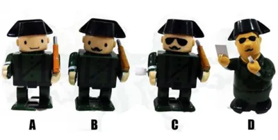 Muñeco Guardia Civil con Cuerda (Modelos)
