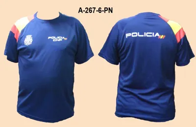 Policia con Bandera España