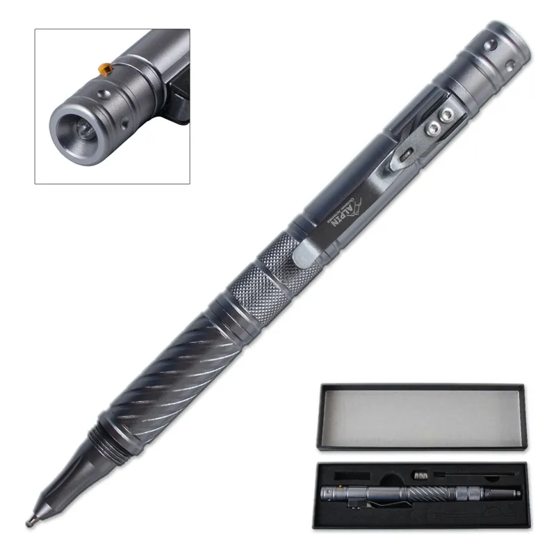 Tactical Pen 2 Alpin+Θραύστη +Φακο +Σπινθηριστή