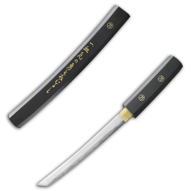 Διακοσμητικό Wakizashi Σε Μαύρο Χρώμα Σκαλιστό