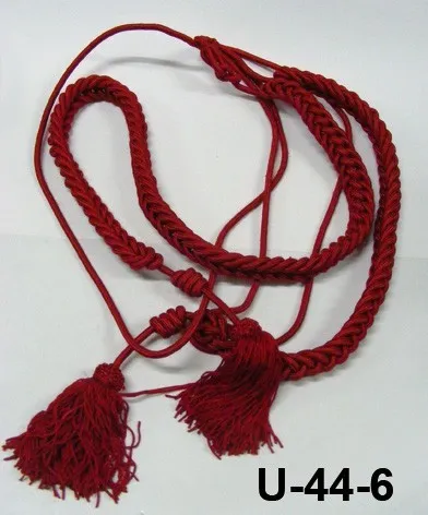 Cordones Rayón con Borlas · Rojo