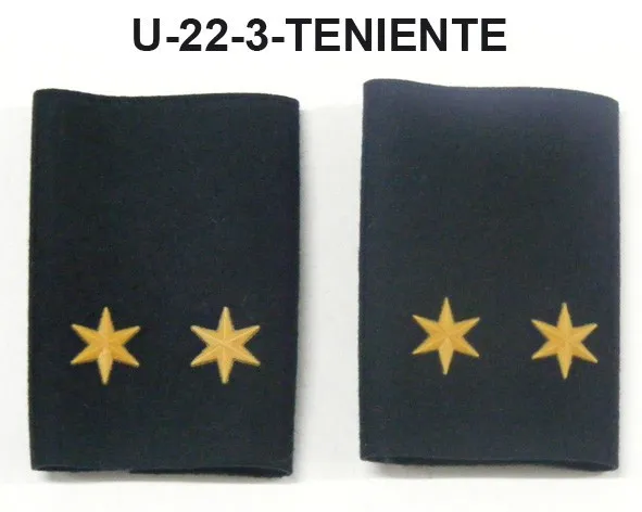 Hombreras Divisa Grs-Teniente · Negro