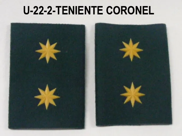 Hombreras Divisa Teniente Coronel