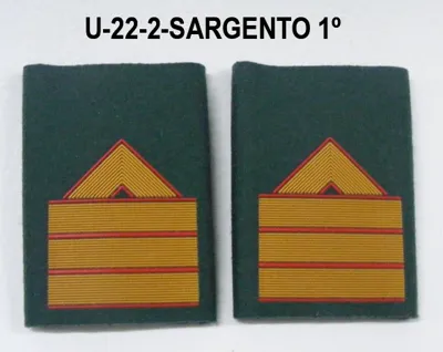 Hombreras Divisa Sargento Primero