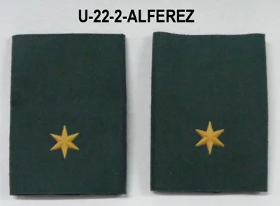 Hombreras con Divisa Alferez