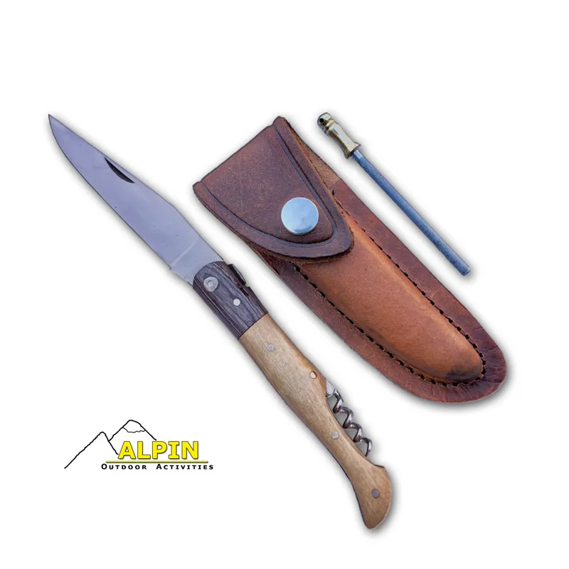 Ξυλο Ελιάς Και Ebony Μεθεας Αφροδιτη+Τιρμπουσόν+Δερματινη Θηκη