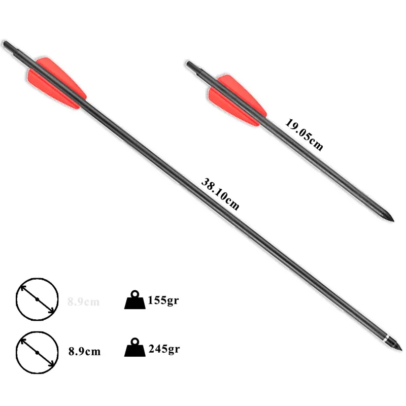 Βέλος Μαυρο Carbon 7. 7.5”