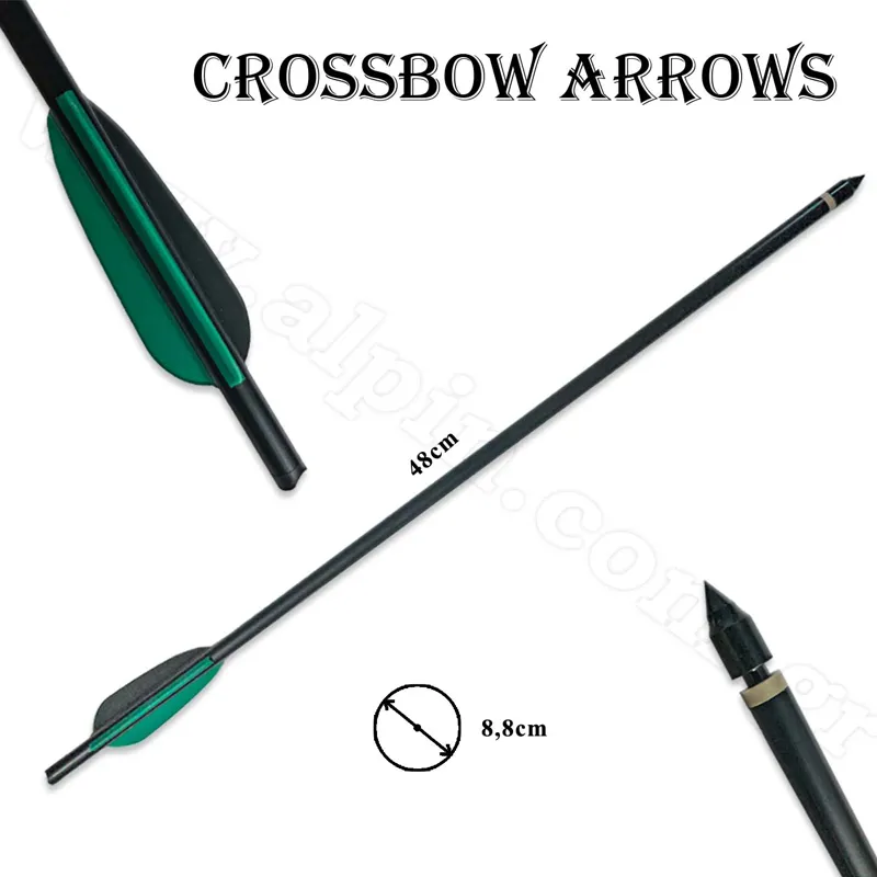 Βέλος Μαυρο Αλουμινιου 18”- with 125GRAM