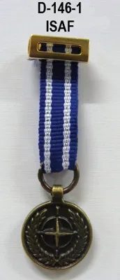 Medalla Tela Miniatura Isaf-Afganistan