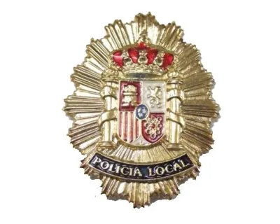 Placa Policia Local para Cartera