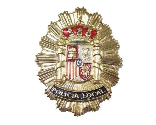 Placa Policia Local para Cartera