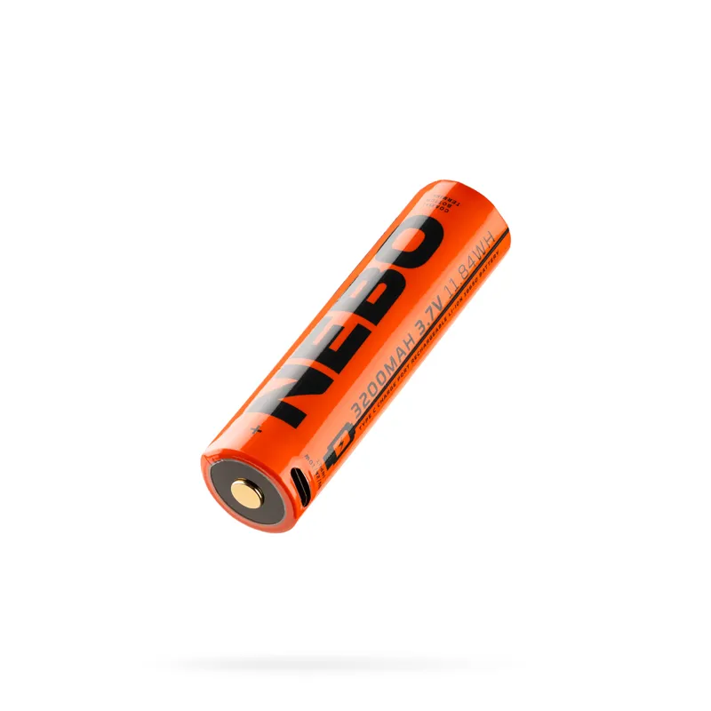 Φακου Μπαταρια Επαναφορτ. 18650, 3200 mAh (Θυρα Usb-C)