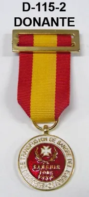 Medalla Donante de Sangre