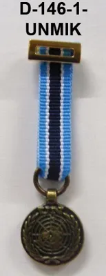 Medalla Tela Miniatura UNMIK