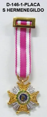 Medalla Tela Miniatura PLACA SAN Hermenegildo