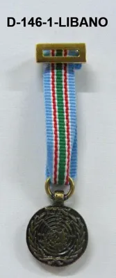 Medalla Tela Miniatura Libano-Unifil