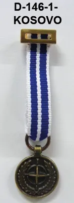 Medalla Tela Miniatura Kosovo Nueva