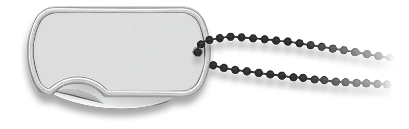 Σουγιας, Dog Tag, Κρεμαστός Με Αλυσίδα, 18655