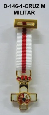 Medalla Tela Miniatura CRUZ Merito Militar