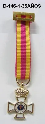 Medalla Tela Miniatura Constancia 35 AÑOS