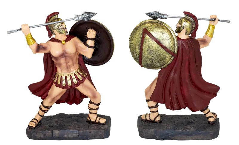 Φιγουρα Διακοσμητικη TOLE10, Spartans Spear+Shield 8cm, 39773