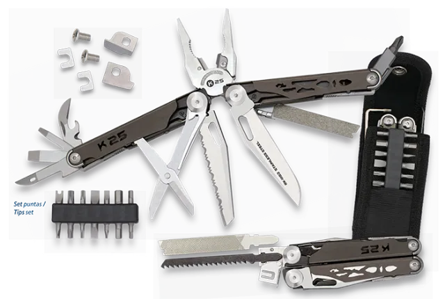 Πολυεργαλειο, Titanium Grip PLIERS.14 Interc. Tips