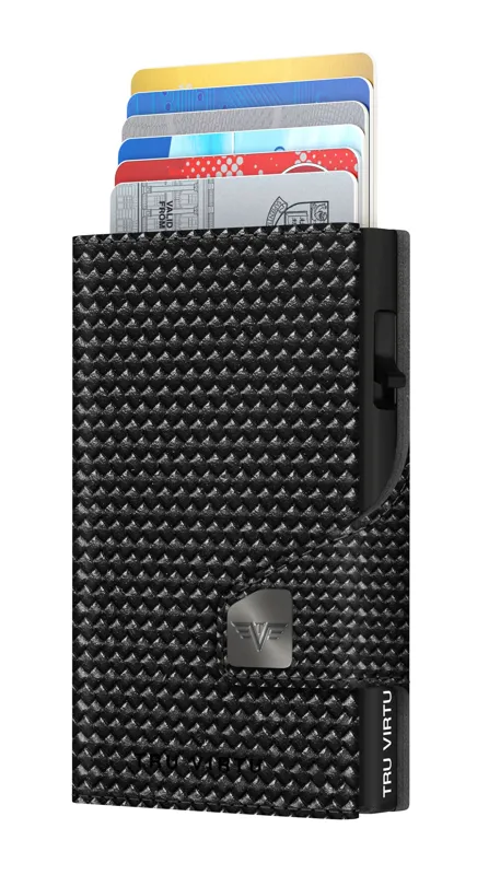Πορτοφολι Tru Virtu Click & Slide Diagonal Carbon · Negro