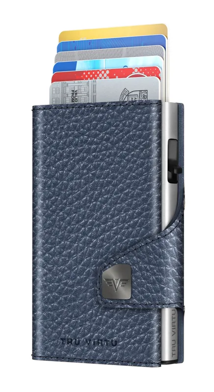 Πορτοφολι Tru Virtu Click & Slide Pebble · Navy blue silver