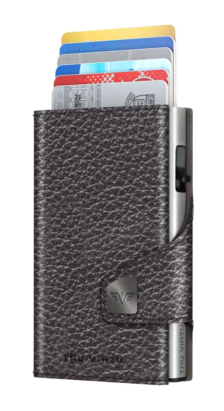 Πορτοφολι Tru Virtu Click & Slide Pebble · Brown silver