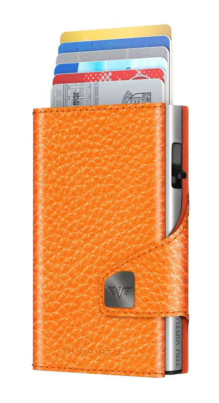 Πορτοφολι Tru Virtu Click & Slide Pebble · Orange silver