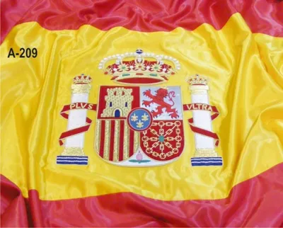 Bandera España Interior (Bordada a Mano, Raso 150×100 cm.)