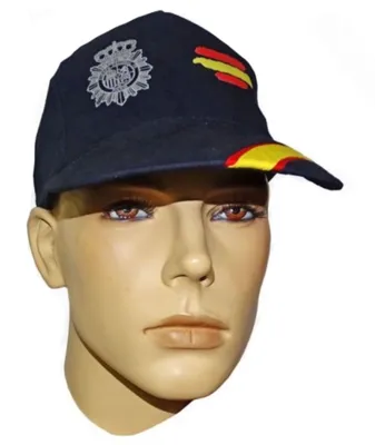 Policía Nacional con Bandera España