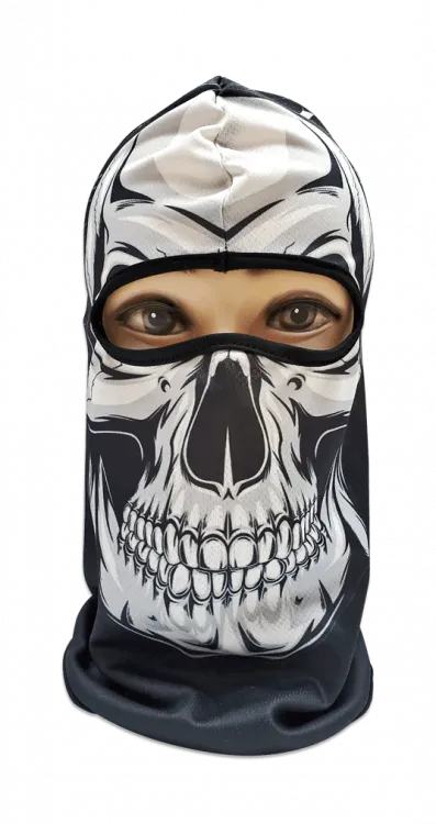 Balaclava, Polyester, Σκελετός, Λευκή