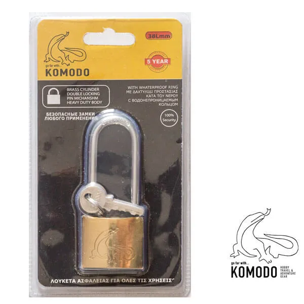Komodo Λουκέτο Ασφαλείας Μακρύλαιμο - 38mm
