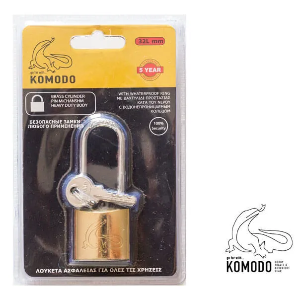 Komodo Λουκέτο Ασφαλείας Μακρύλαιμο - 32mm