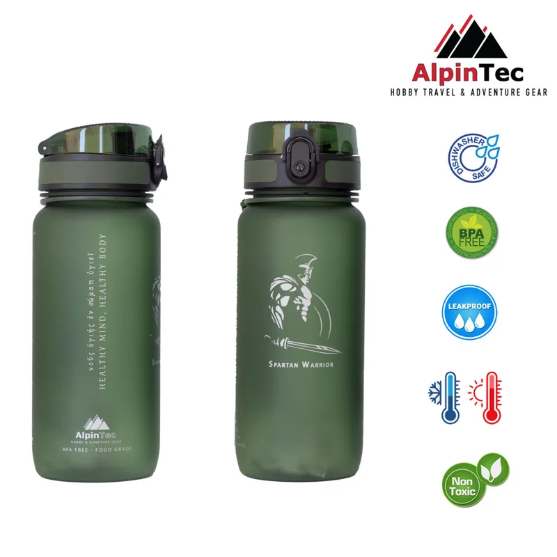 AlpinPro Παγούρι 650ml Μαχητής – AlpinTec – Σκούρο Πράσινο