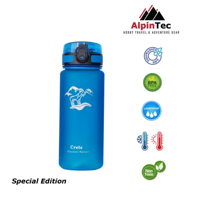 Παγούρι 650ml ΚΡΗΤΗ – AlpinTec – Μπλέ - AlpinPro