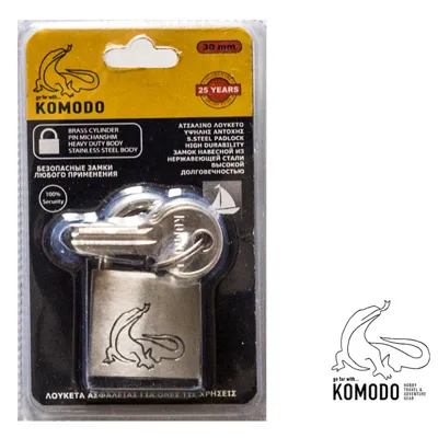 Λουκέτο Ανοξείδωτα - 30mm - Komodo