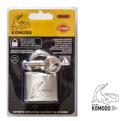 Λουκέτο Ανοξείδωτα - 40mm - Komodo